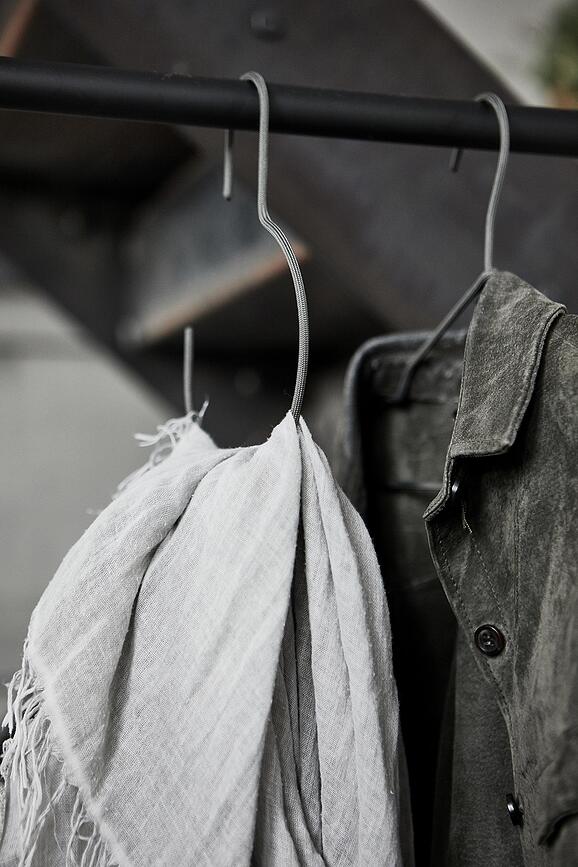 Wire Κρεμάστρες στρογγυλές, καφέ, 3 τμχ