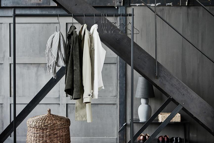 Wire Κρεμάστρες στρογγυλές, καφέ, 3 τμχ