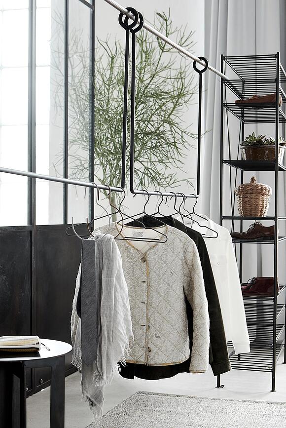 Wire Vješalice za odjeću tamnosive 3 kom.