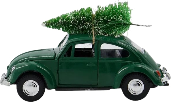 Xmas Jõulukaunistus 12,5 cm auto roheline