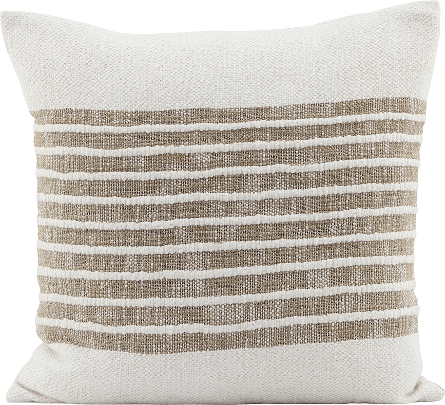 Yarn Housse de Coussin 50 x 50 cm, marron clair