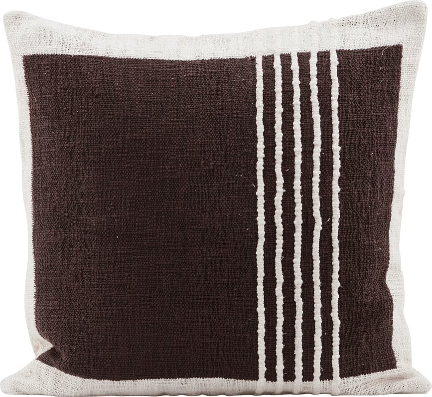 Yarn Housse de Coussin 50 x 50 cm, marron