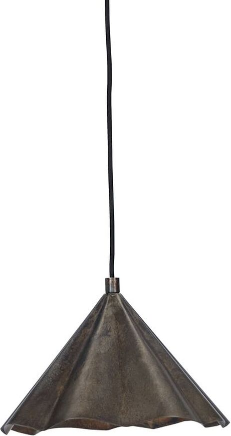 Závesná lampa Flola antik bronz