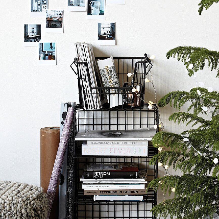 Taw Panier grand, en acier, noir