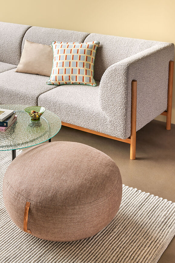 Agenda Coussin Décoratif, 50 x 50 cm, bleu-marron