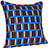 Agenda Dekoratives Kissen 50 x 50 cm blau-braun