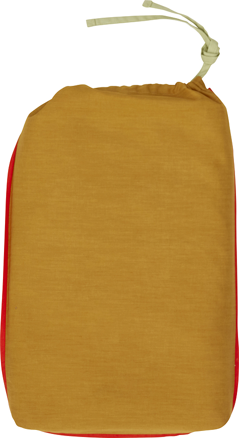 Aki Posteljnina, 140 x 200 cm, oranžno-zelena, z prevleko za vzglavnik 80 x 80 cm