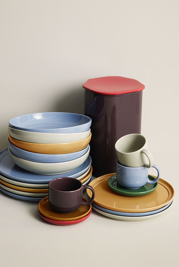 Amare Assiette Creuse, 23 cm, bleu clair