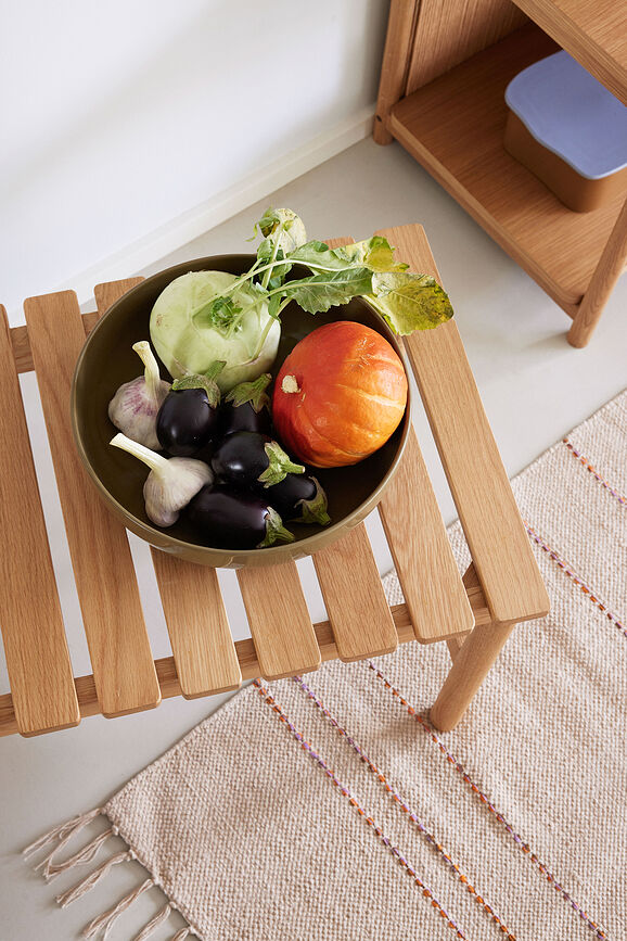 Amare Μπολ χαμηλό, 28 cm, λαδί