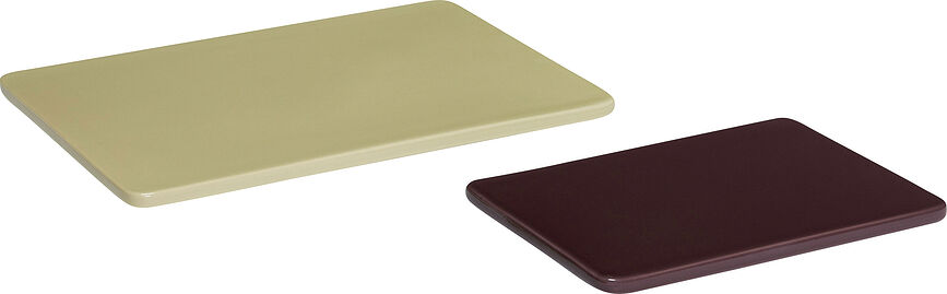 Amare Plateaux décoratifs, vert et marron, Lot de 2