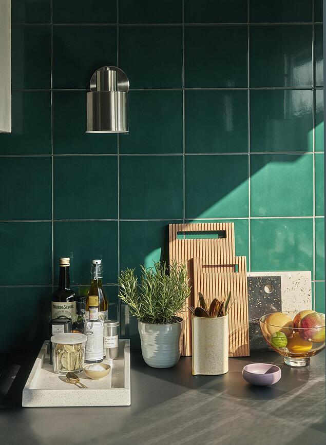 Aplique metálico Hübsch, 29 cm, plateado