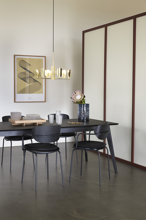 Arch Μαξιλάρι Καρέκλας, 44 cm, μαύρο