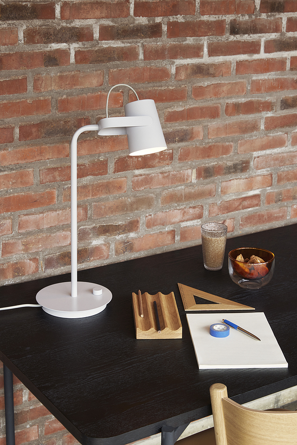 Ardent Lampe de Bureau, gris clair