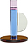 Astro Bougeoir pour bougie classique, 14 cm, bleu-rose