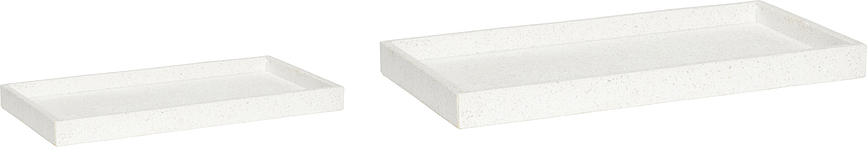Bandeja rectangular Hübsch, Pack de 2