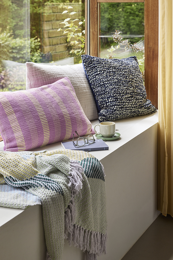 Blend Coussin décoratif 50 x 50 cm, bleu marine