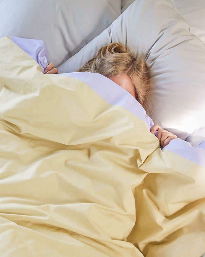 Block Posteljnina, 140 x 220 cm, bež, s prevleko za vzglavnik 60 x 63 cm