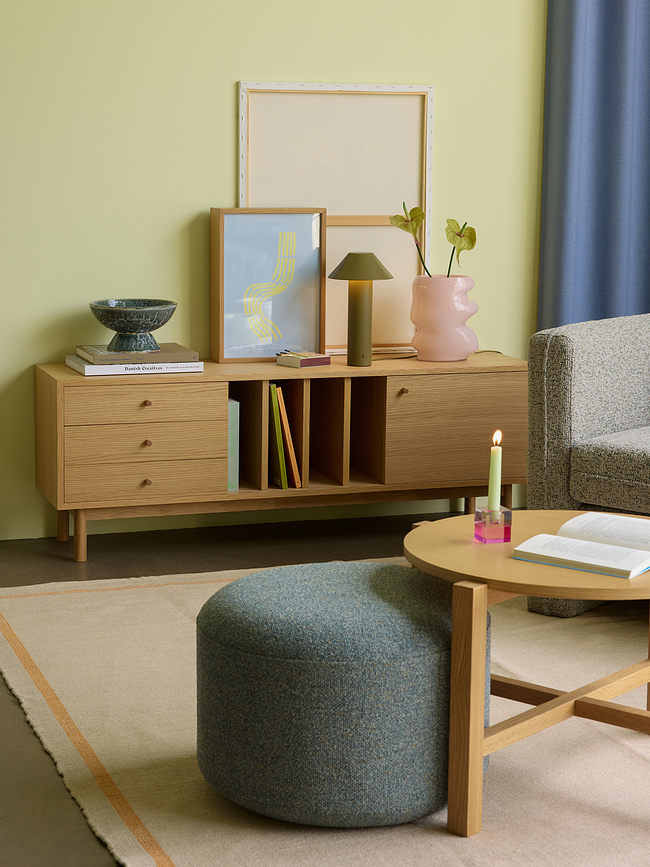 Block Svijećnjaci za klasične svijeće smeđe-zeleni i sivo-ružičasti 2 kom.