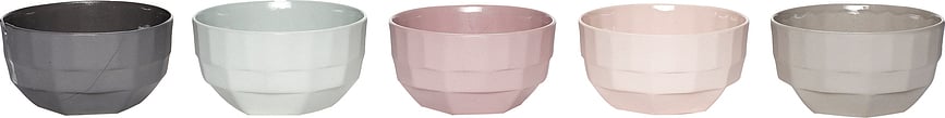 Bļoda Hübsch 459011 porcelāna 5 gab.