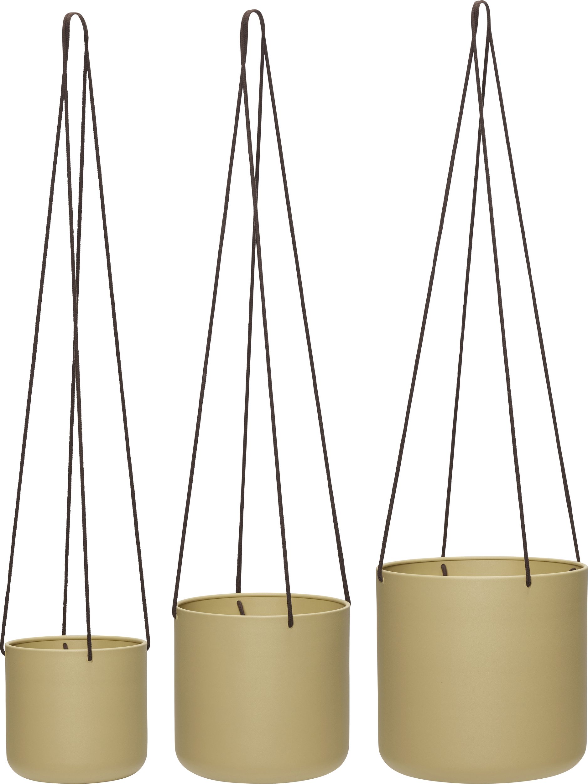 Wand-Pflanzgefäße Bloom Hängende Blumenkasten Beige 3 St.