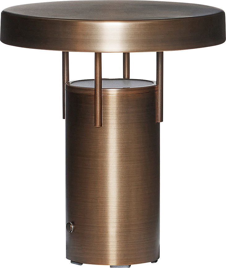 BringMe Mini Lampe de table sans fil, laiton brossé