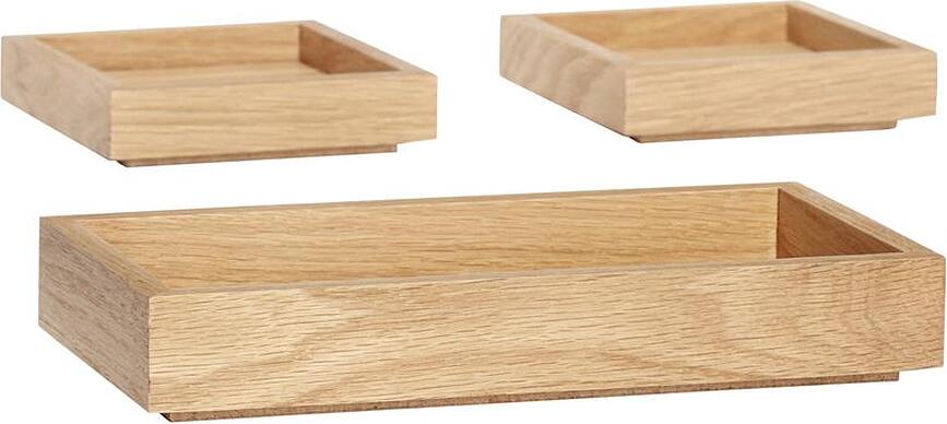 Cajas de Almacenamiento de madera Hübsch, Set de 3 piezas