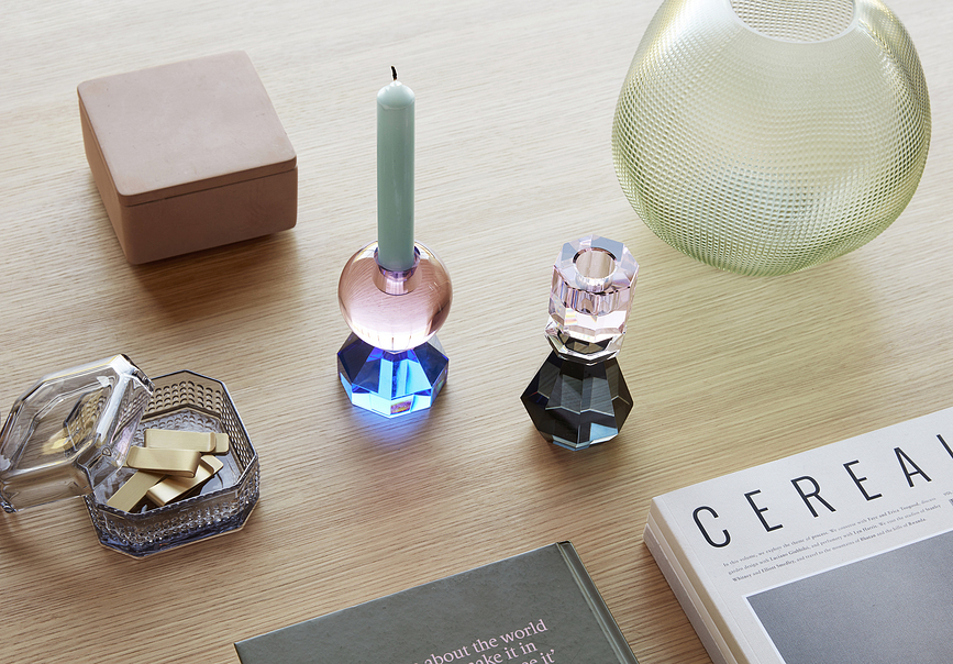 Candelabro Hübsch 340906, de cristal