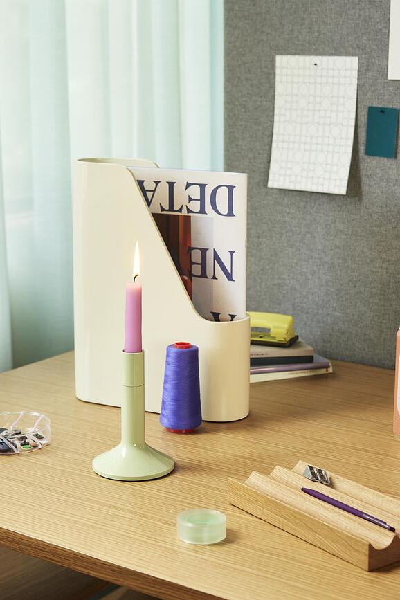 Portavelas para velas clásicas Kindred, gris claro, 2 unidades