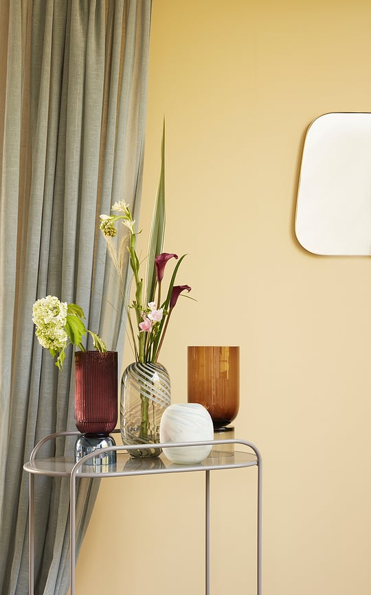 Carro de servicio con tapa de espejo Hübsch, gris