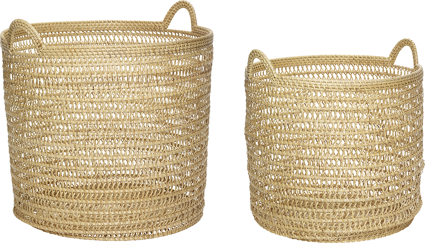 Cestas Hübsch 170801, Pack de 2