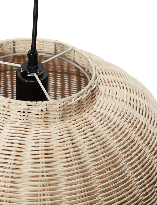 Chand Suspension ronde, rotin, 43 x 45 cm