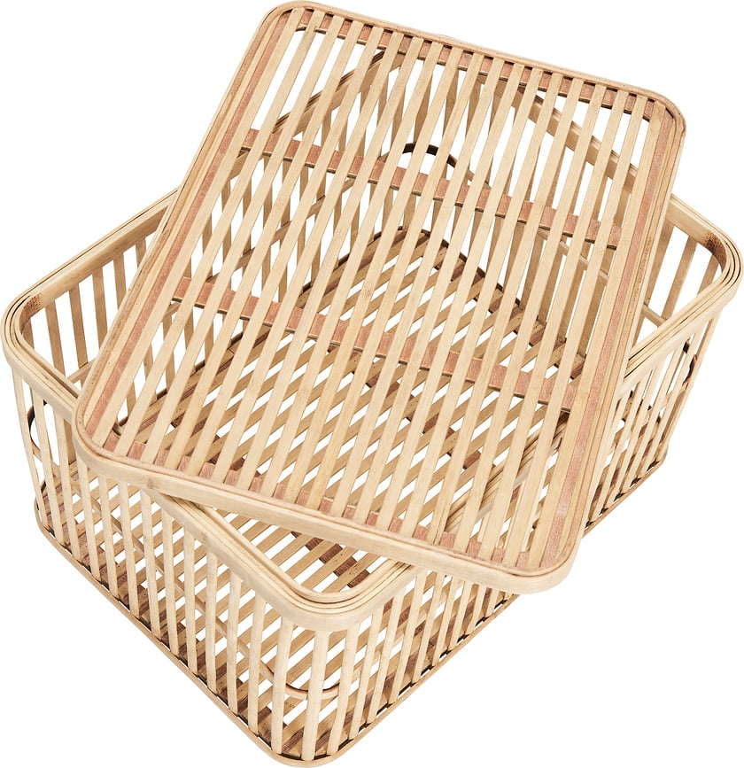 Cheery Košare za pohranu bambusove 2 kom.