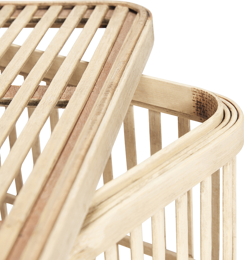 Cheery Paniers de Rangement, en bambou, Lot de 2