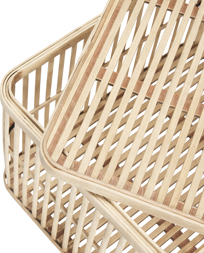 Cheery Paniers de Rangement, en bambou, Lot de 2