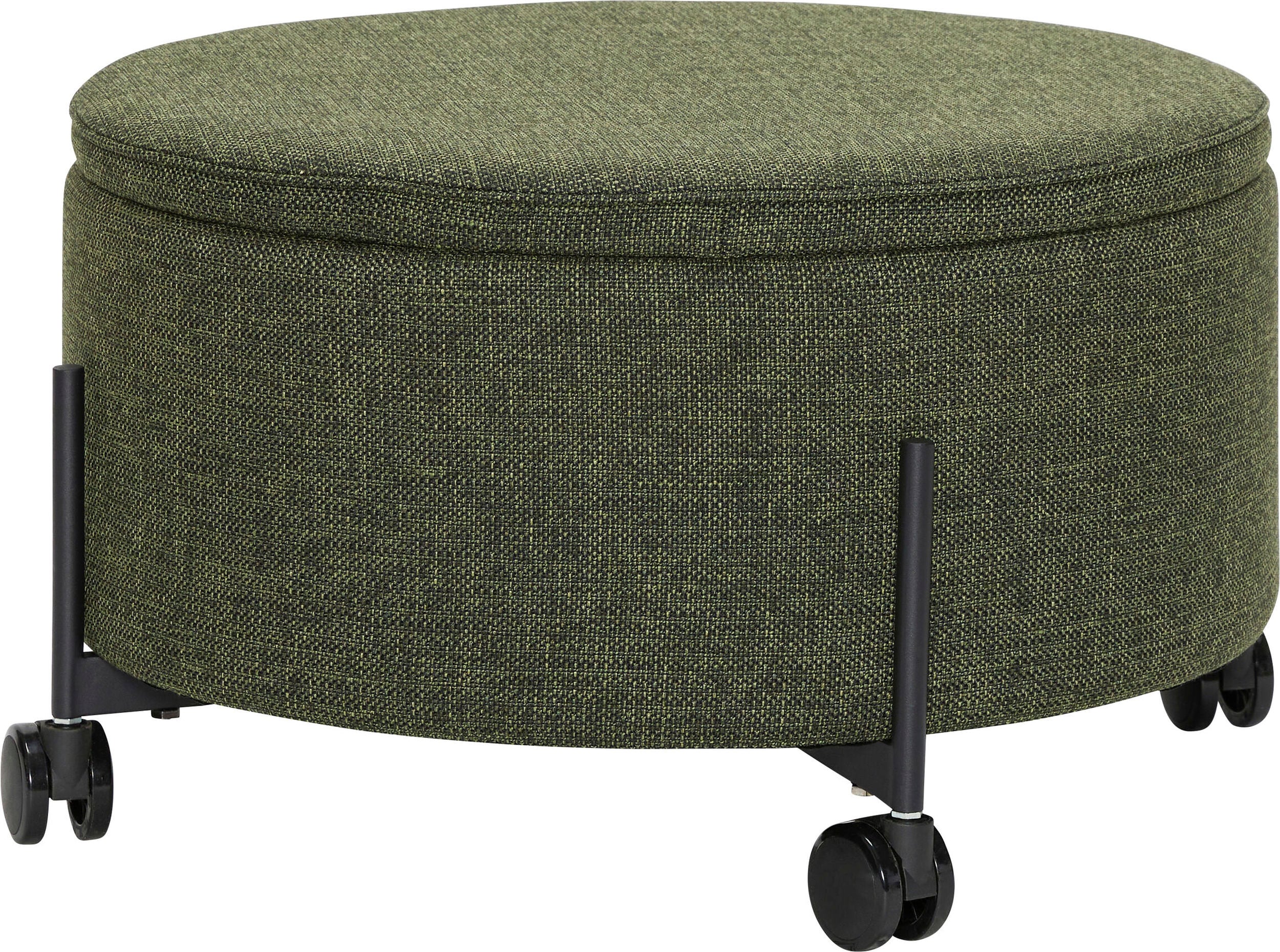 Contain Pouf mit Staufach 66 cm grün auf Rollen