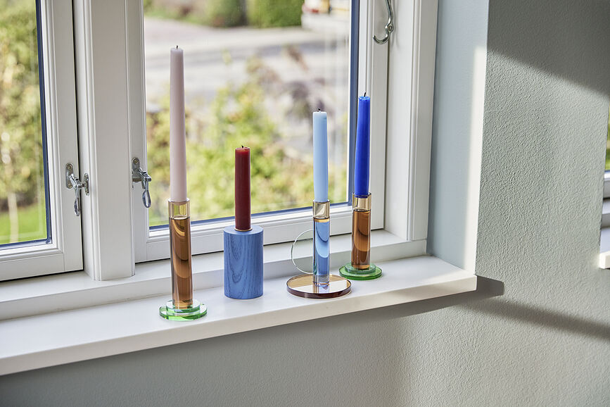 Crayon Bougeoirs pour bougies classiques, Lot de 4