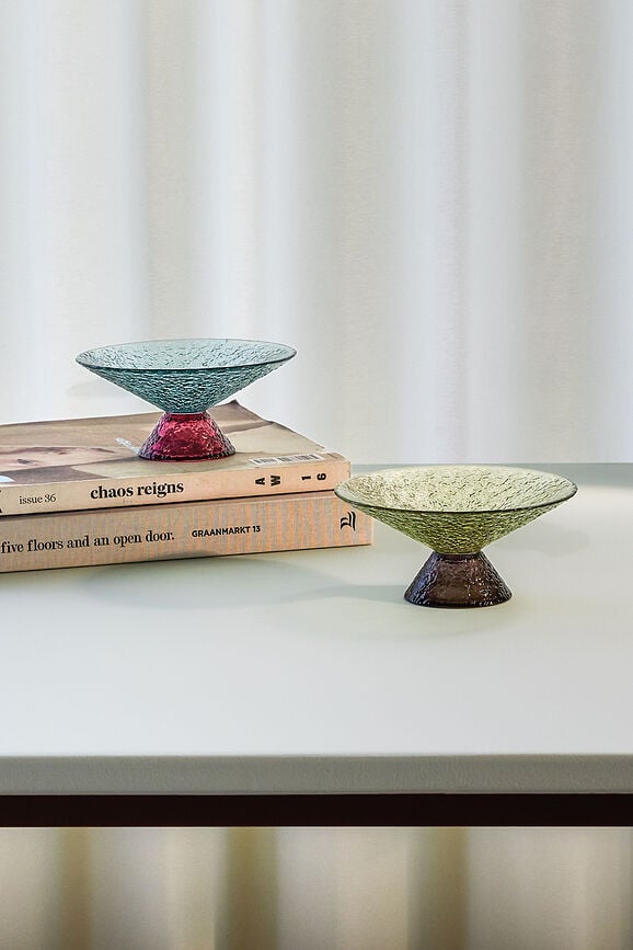 Bol Bonbon, 15 cm, azul y rojo