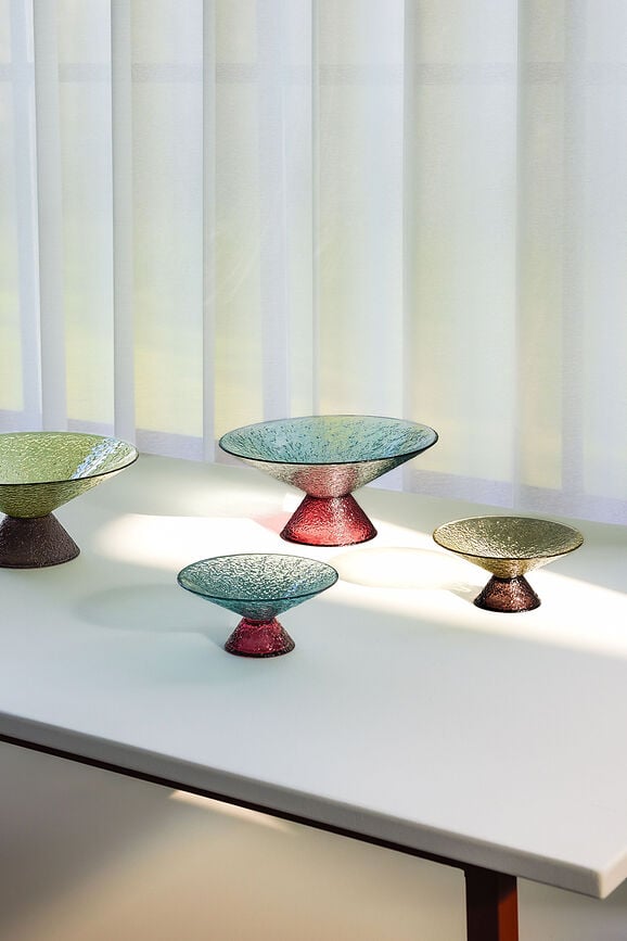 Bol Bonbon, 15 cm, azul y rojo