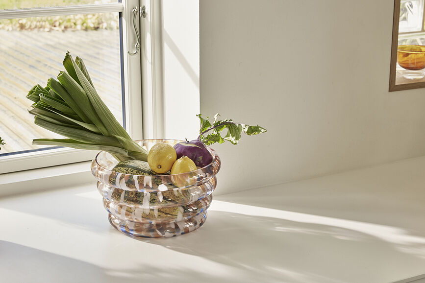 Cuenco de cristal Blaze, 31 cm