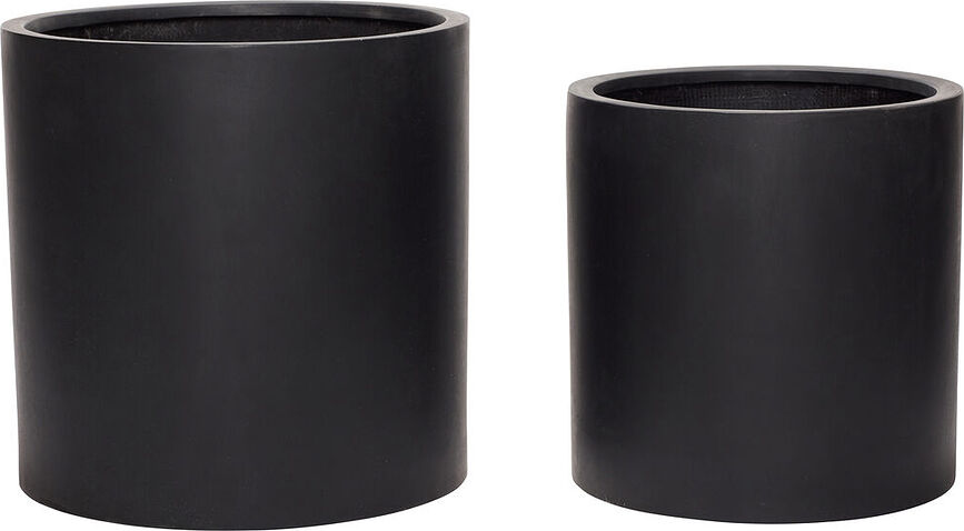 Desert Cache-pots, noirs, Lot de 2