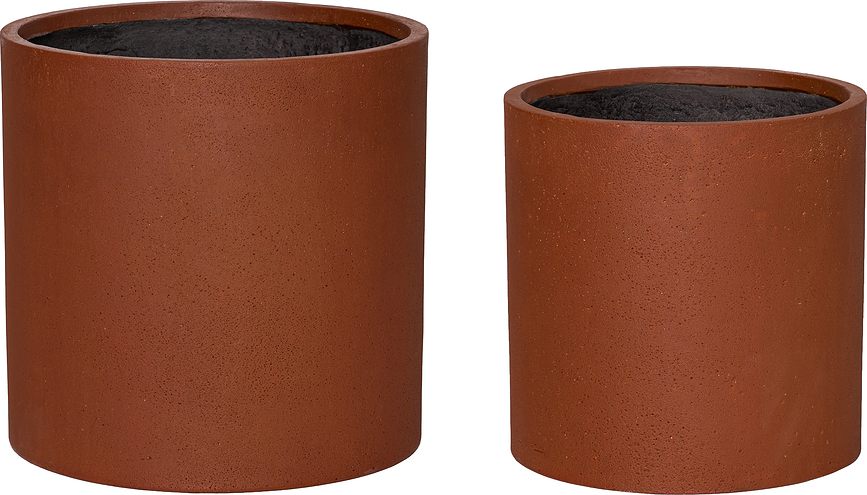 Desert Cache-pots, rouges, Lot de 2