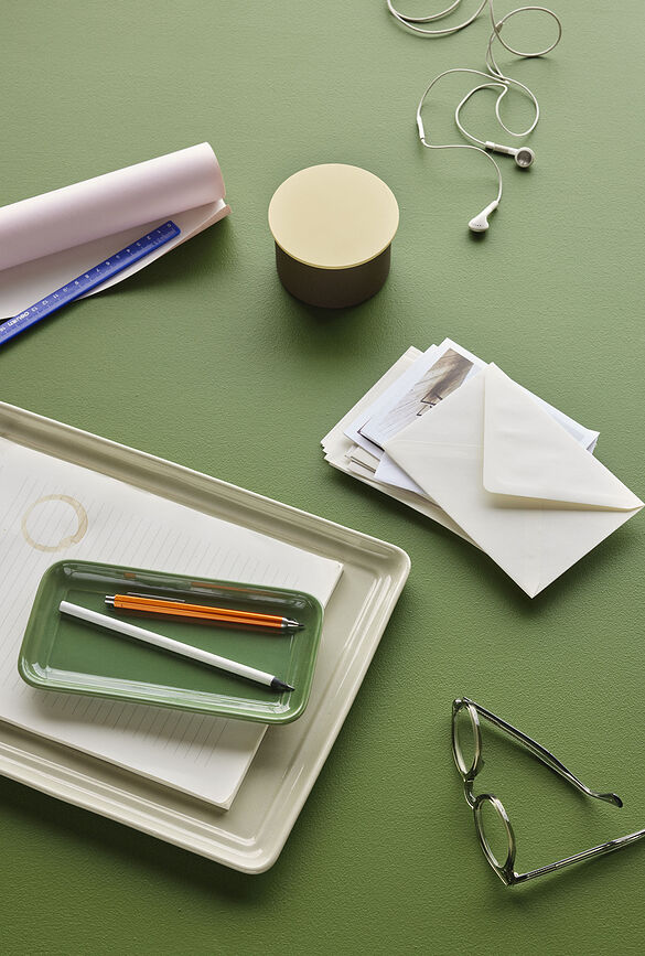 District Θήκη για είδη γραφείου, 10 εκ., καφέ