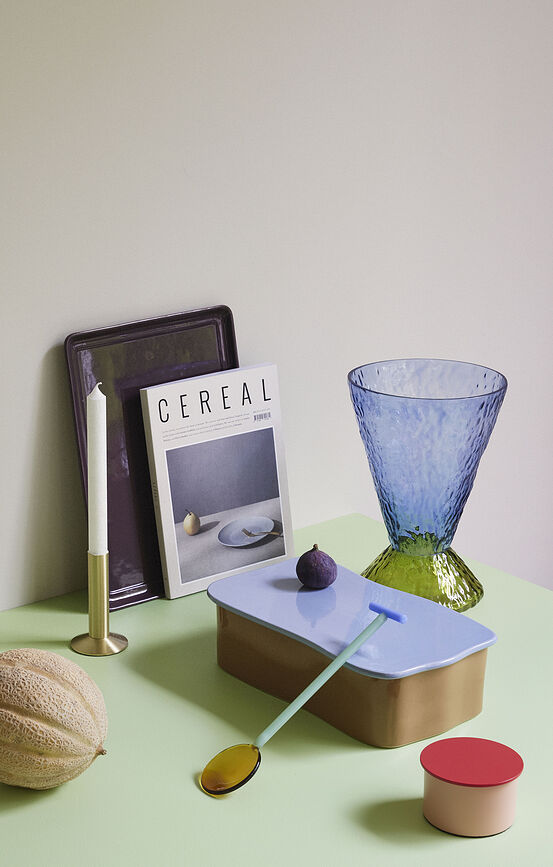 District Posoda za pisarniške pripomočke, 10 cm, rjava