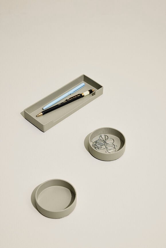 District Organizator za stol pravokutni 17 cm svijetlosivi