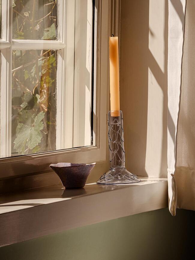 Doodle Bougeoir pour bougie classique, olive