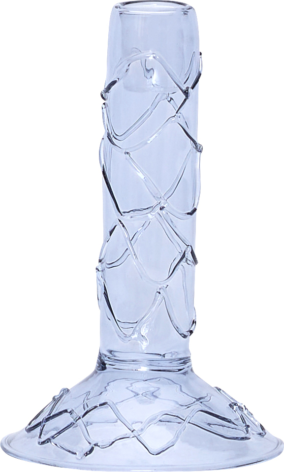Doodle Kerzenhalter für Stabkerzen, blau