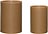 Edna Cache-Pots, marron, Lot de 2