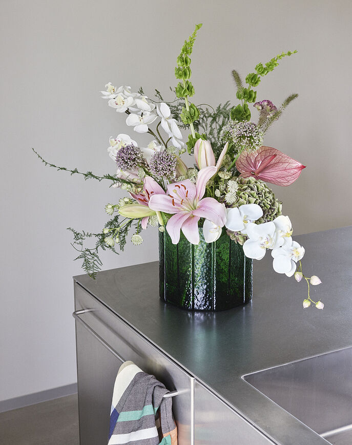 Emerald Vase 20 cm, vert