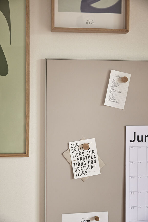 Era Tableau Magnétique, 50 x 70 cm, gris clair