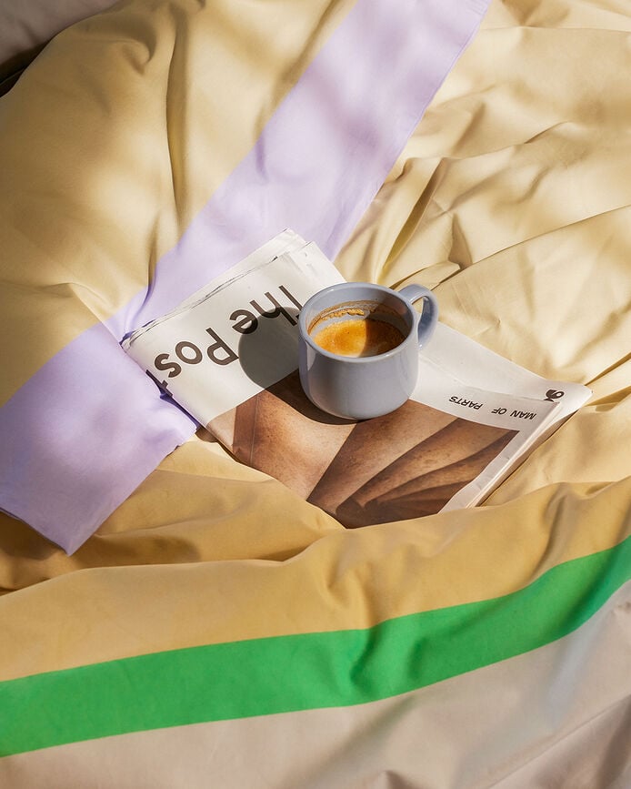 Juego de Cama Block, beige, 140 x 200 cm, funda de almohada 60 x 63 cm